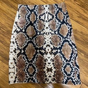 PLT snakeskin skirt